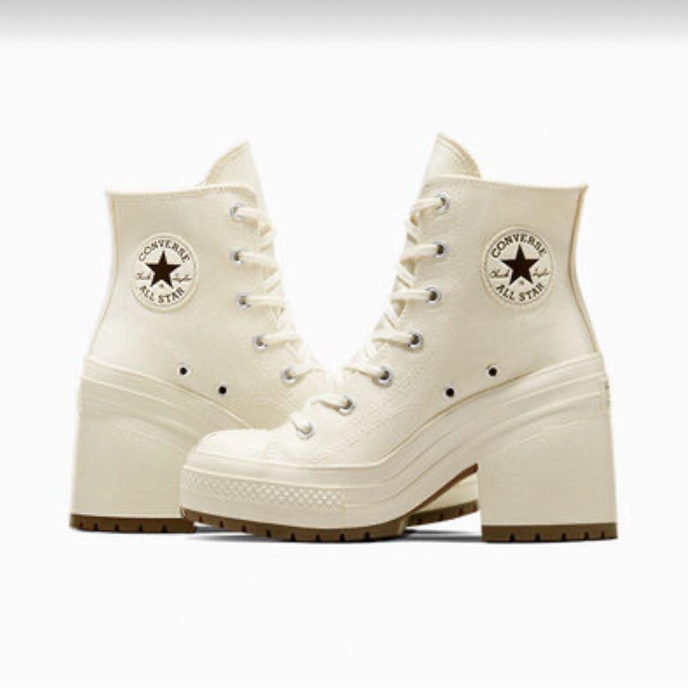Converse Chuck 70 De Luxe Heel Hi Egret Egret Black